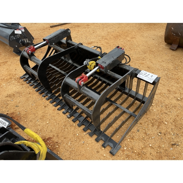 GRAPPLE SKELETON BUCKET, 78",  fits skid steer loader