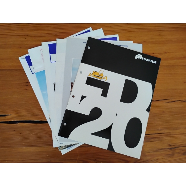(5) FIAT ALLIS EQUIPMENT BROCHURES
