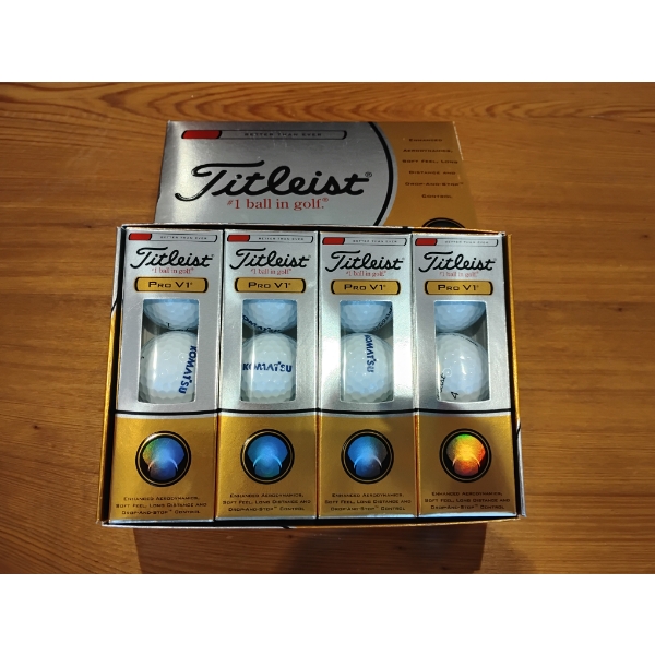 TITLEIST PRO V1 KOMATSU GOLF BALLS
