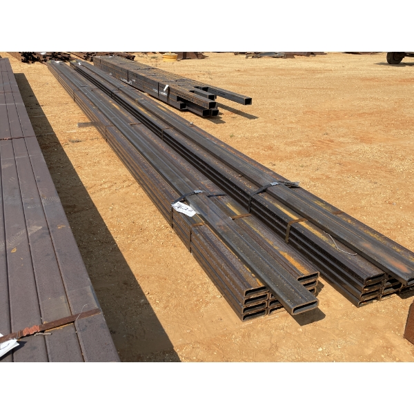 STEEL TUBE, 3/8" X 6" X 2" X 40' (13 PCS)