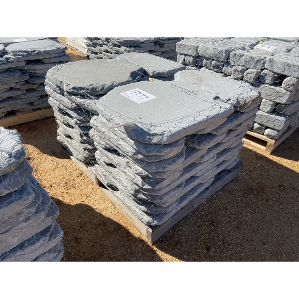 (1) LOT 2" THICK TUMBLED GARDEN PATH STONE, 132 LF