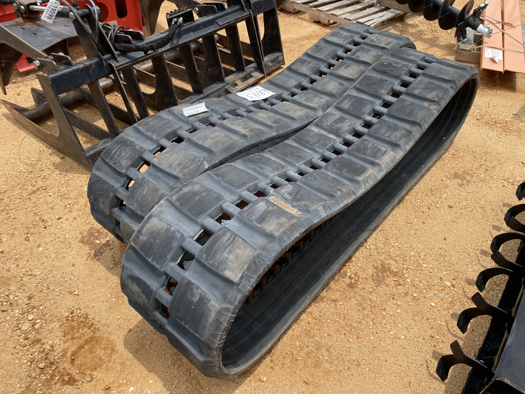 Skid Steer Rubber Tracks, fits skid steer loader - J.M. Wood Auction