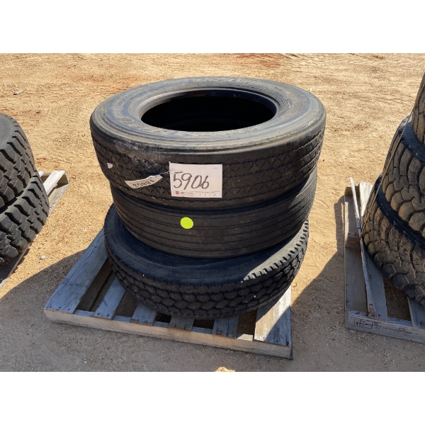 285/75R24.5 TIRES (3) 