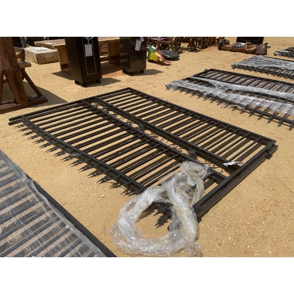 20' BI-PARTING WROUGHT IRON GATE