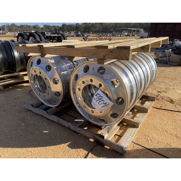 (8) 22.5 x 8.25 ALUMINUM RIMS