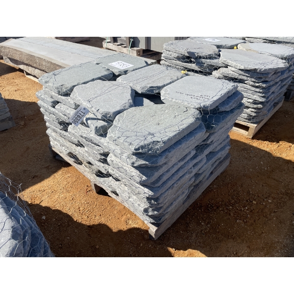 STONES, 2" THICK TUMBLED GARDNER PATH STONE, 132 LF