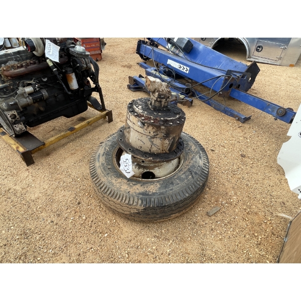 11-22.5 tire and rim (1 ea), and Hyd pump