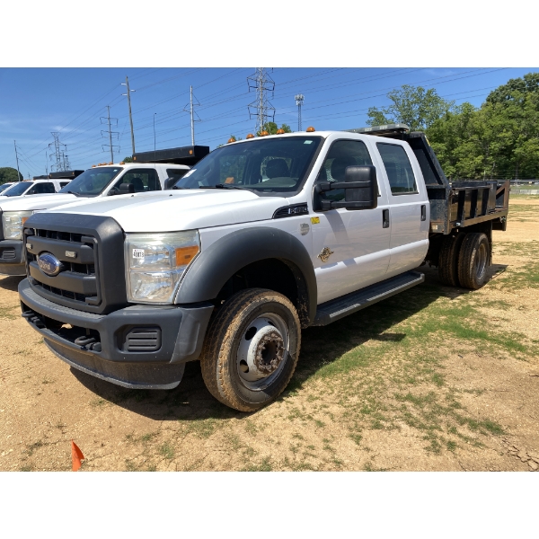 2015 FORD F450 XL Flatbed Dump Truck
