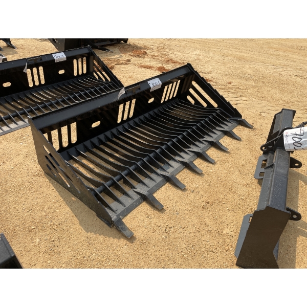 80" T  ROCK BUCKET, fits skid steer loader