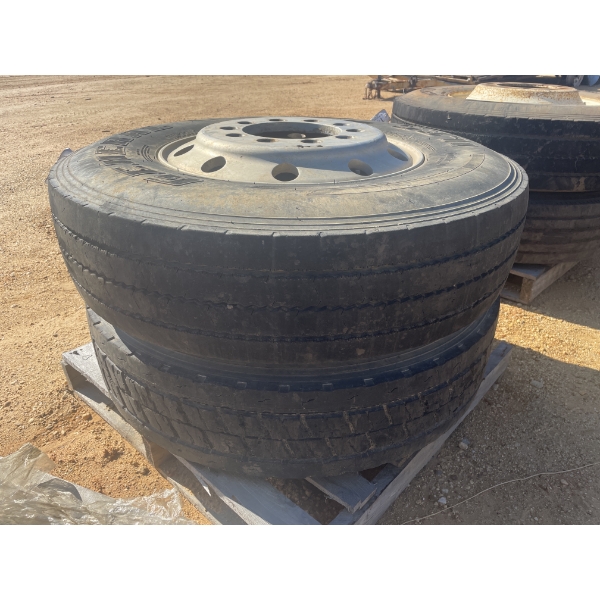 (2) 11R22.5 TIRES 2/RIMS