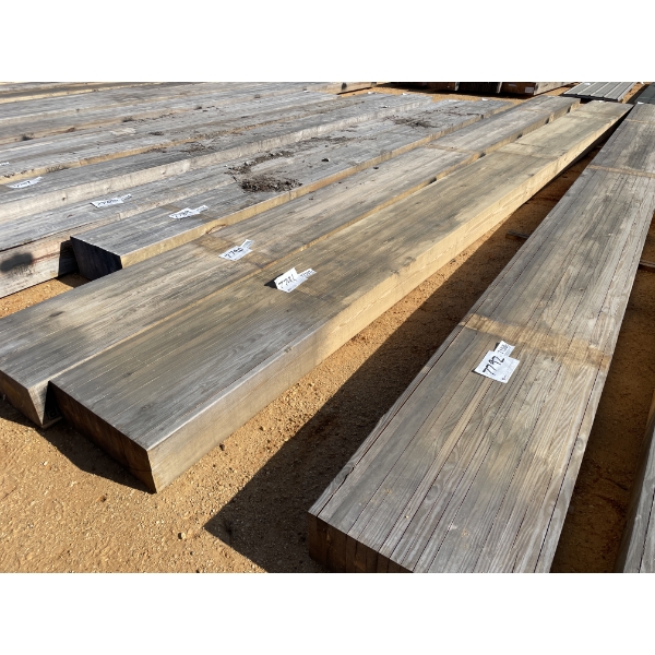 LAMINATED WOOD BEAMS, 8" X 24" X 30'