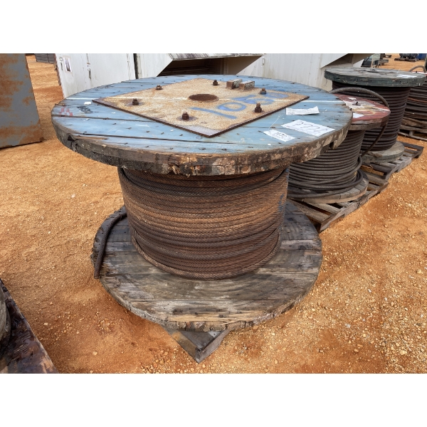 SPOOL OF STEEL CABLE