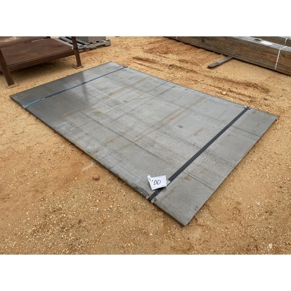 1/2" DIAMOND PLATE STEEL, 72" X 116" (3 EACH)