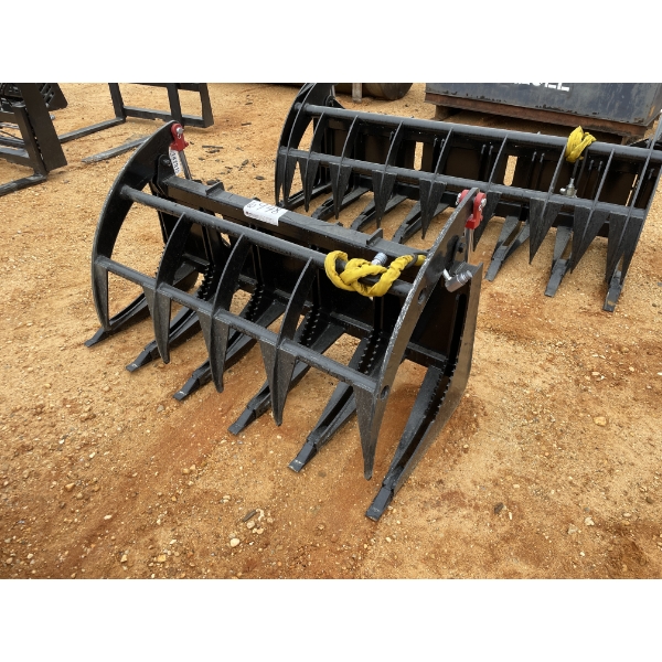 ROOT RAKE GRAPPLE, 60" W, fits skid steer loader