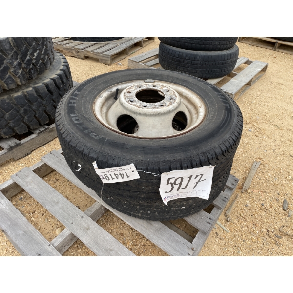 (2) 225/75R16 TIRES W/ RIMS