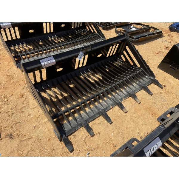 SKELETON BUCKET, 72", fits skid steer loader