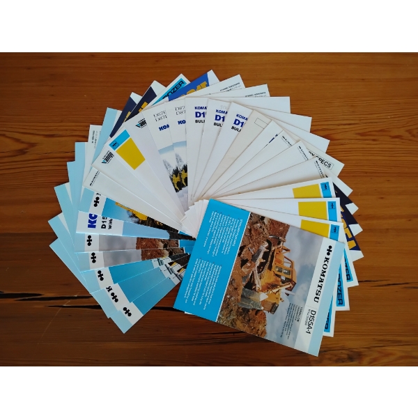 (25) 1984-2006 KOMATSU EQUIPMENT BROCHURES