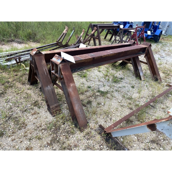(2) STEEL SAW HORSES