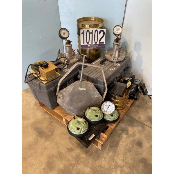 GPS RECEIVERS, AIR ENTRAINMENT METERS, LIQUID LIMIT TESTING MACHINE, SAND DENSITY CONE