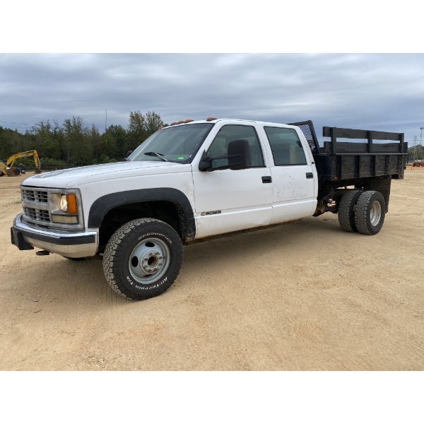 1997 CHEVROLET CHEYENNE 3500 Flatbed Dump Truck