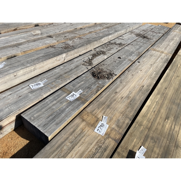 LAMINATED WOOD BEAMS, 10" X 19" X 22'