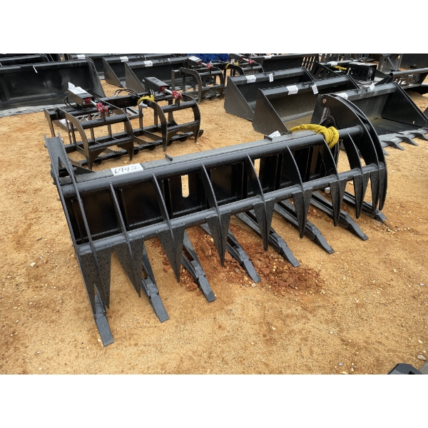 GRAPPLE RAKE, 84" W, fits skid steer loader