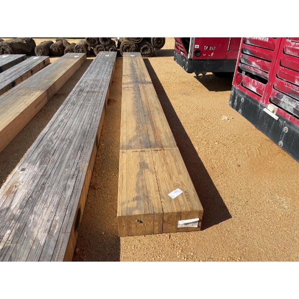 LAMINATED WOOD BEAMS, 8.5" X 24" X 26'