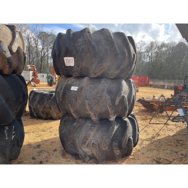 28L-26 TIRES & RIMS (3) EACH