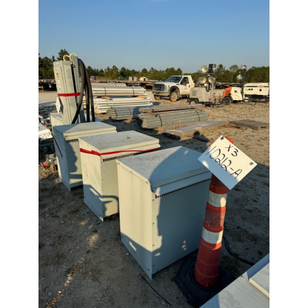 (3) 480 VOLT TRANSFORMERS