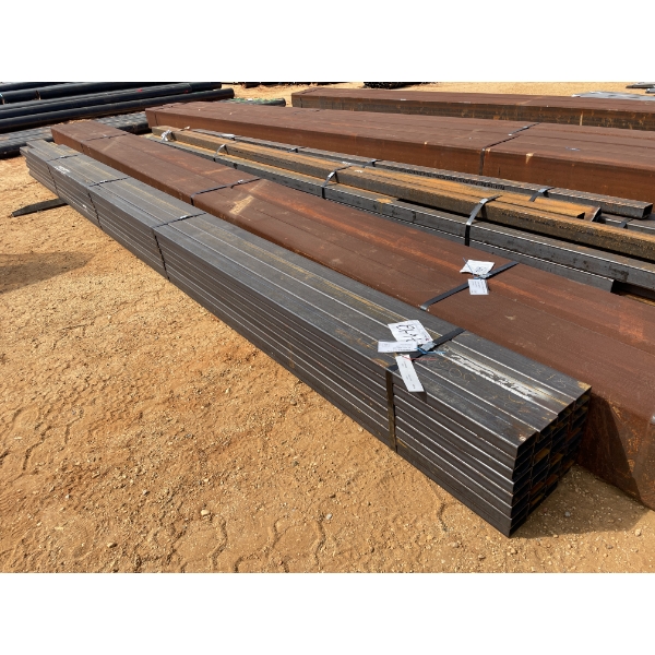 STEEL TUBE,  3/16" x 4" x 2 x 24 (32 PCS) 