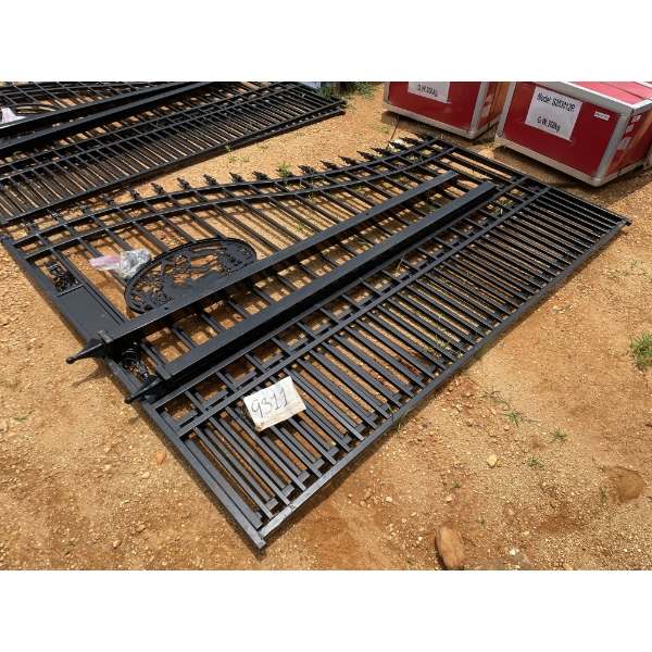 BI-PARTING WROUGHT IRON GATE 16'