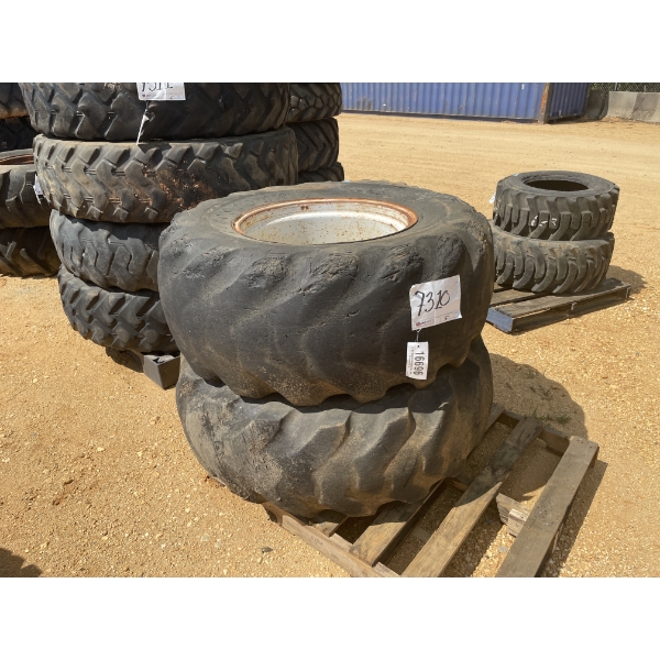 (2) 19.5-24 TIRES & RIMS