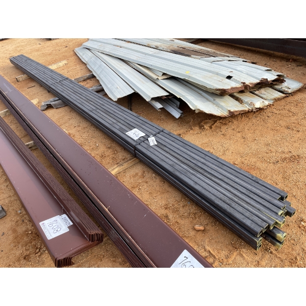 (25) 1.75" x 24' x 3/16" SQUARE TUBING