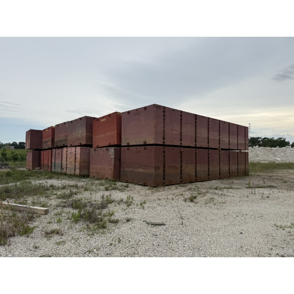 (12) 40' X 10' X 7' FLEXI FLOATS Barge