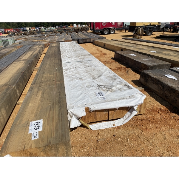 LAMINATED WOOD BEAMS, 10" X 43" X 30'
