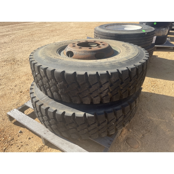 (2) 11.00R20 TIRES 2/RIMS