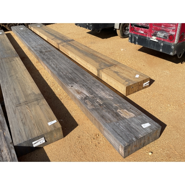 LAMINATED WOOD BEAMS, 8" X 24" X 30'
