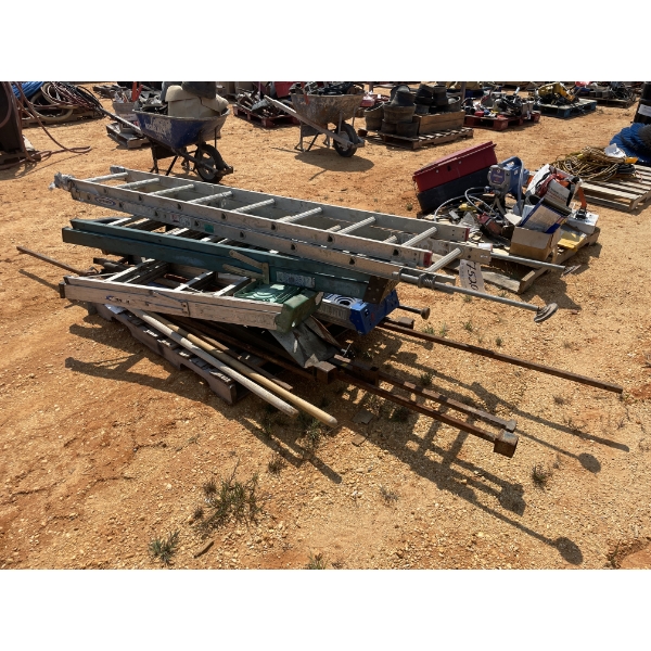 VARIOUS STEP LADDERS & MISC ITEMS