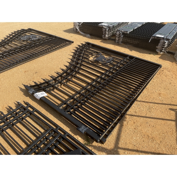 16' WROUGHT IRON GATE, DEER SCENE