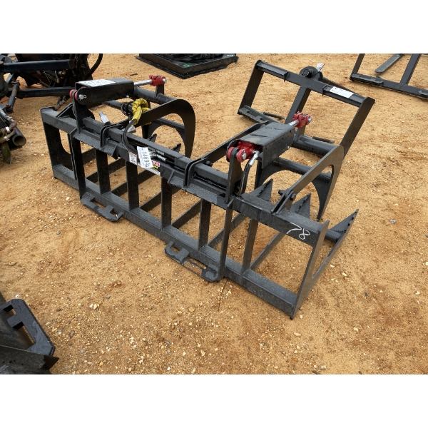 GRAPPLE RAKE, 78"W, fits skid steer loader