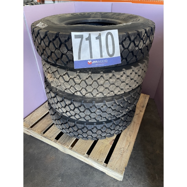(4) 10.00R20 TIRES