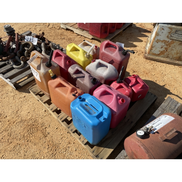 PLASTIC FUEL CANISTER, VARIOUS SIZES