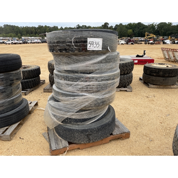 (6) 295/75R22.5 TIRES