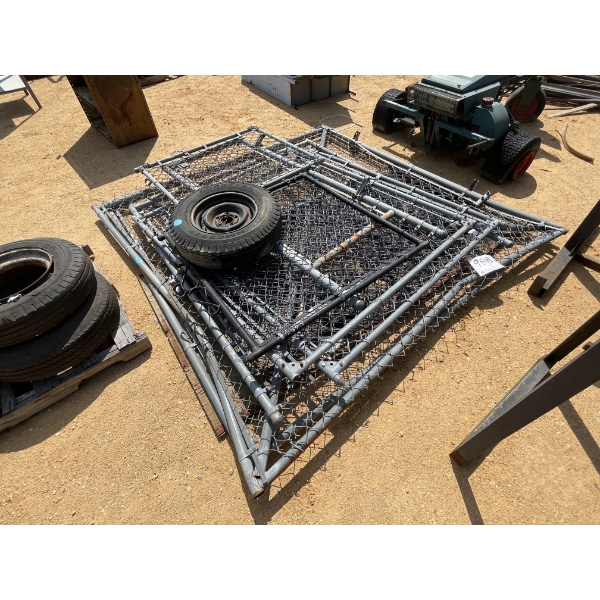 CHAIN LINK FENCE, GATES & TIRE