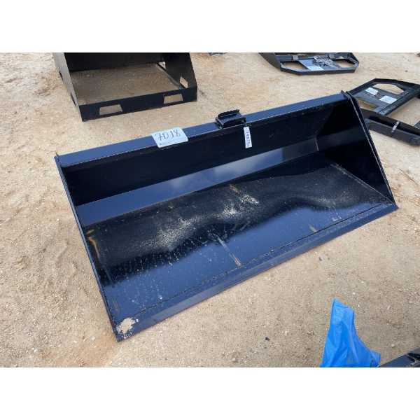 BUCKET, 78"W, fits skid steer loader