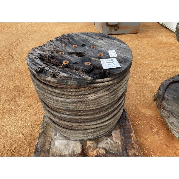 SPOOL OF STEEL CABLE