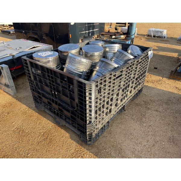 Semi truck air breather, filter/breather cannister, approx 9 ea