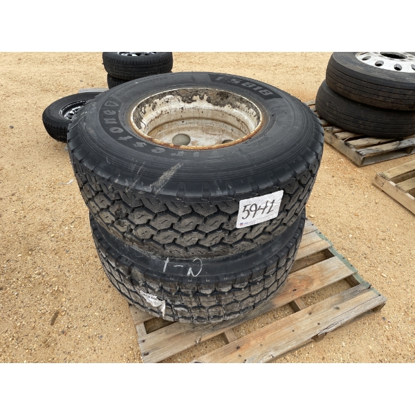 (2) 425/65R22.5 TIRES & WHEELS