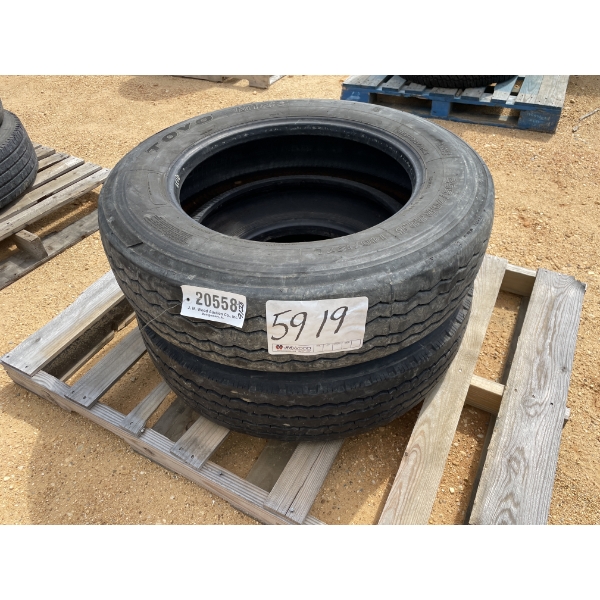 (2) 255/70R22.5 TIRES