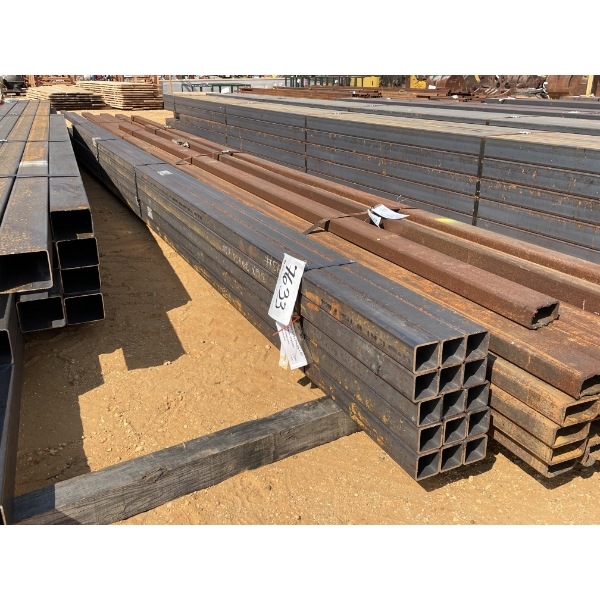 STEEL TUBE, 3/16" X 2-1/2" SQ X 20' (15 PCS)